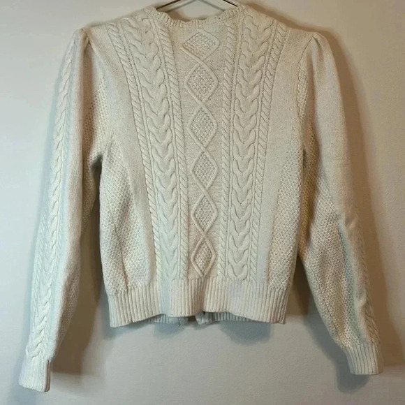 & Other Stories Paris Atelier Chunky Cable Knit Cardigan - Picture 7 of 8